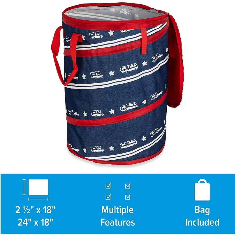 Pop-Up Cont -Patriotic Camper